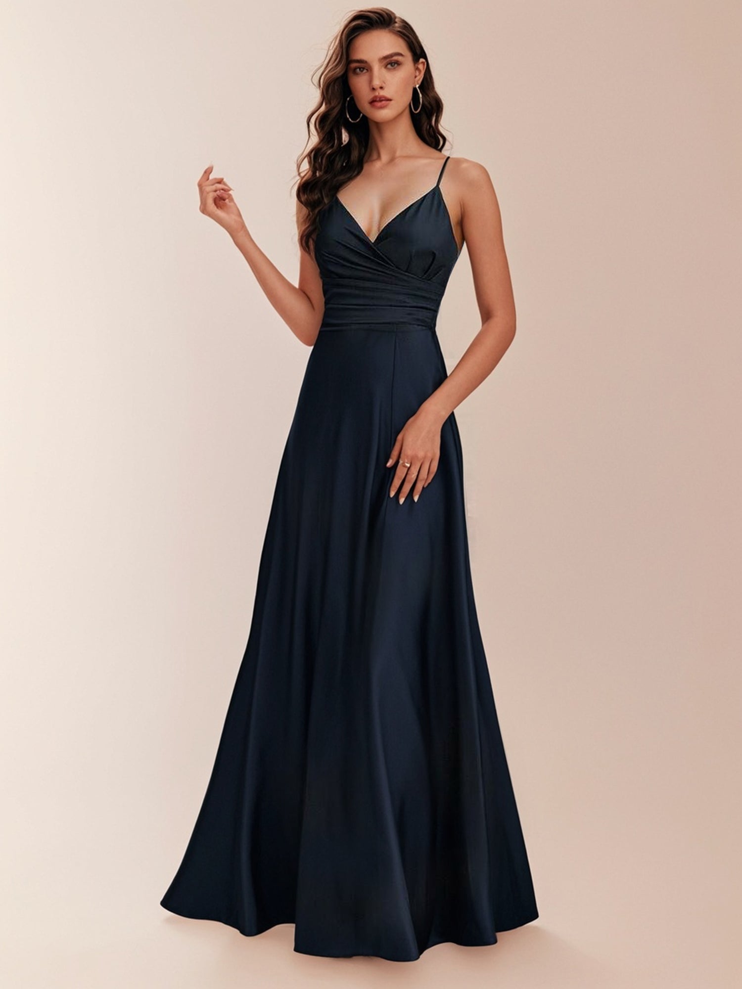 Elegant Long Evening Dress/Vintage Casual Sexy Spaghetti Strap Dress-Z Bridal Glee Elegant Long Evening Dress/Vintage Casual Sexy Spaghetti Strap Dress-Z Bridal Glee