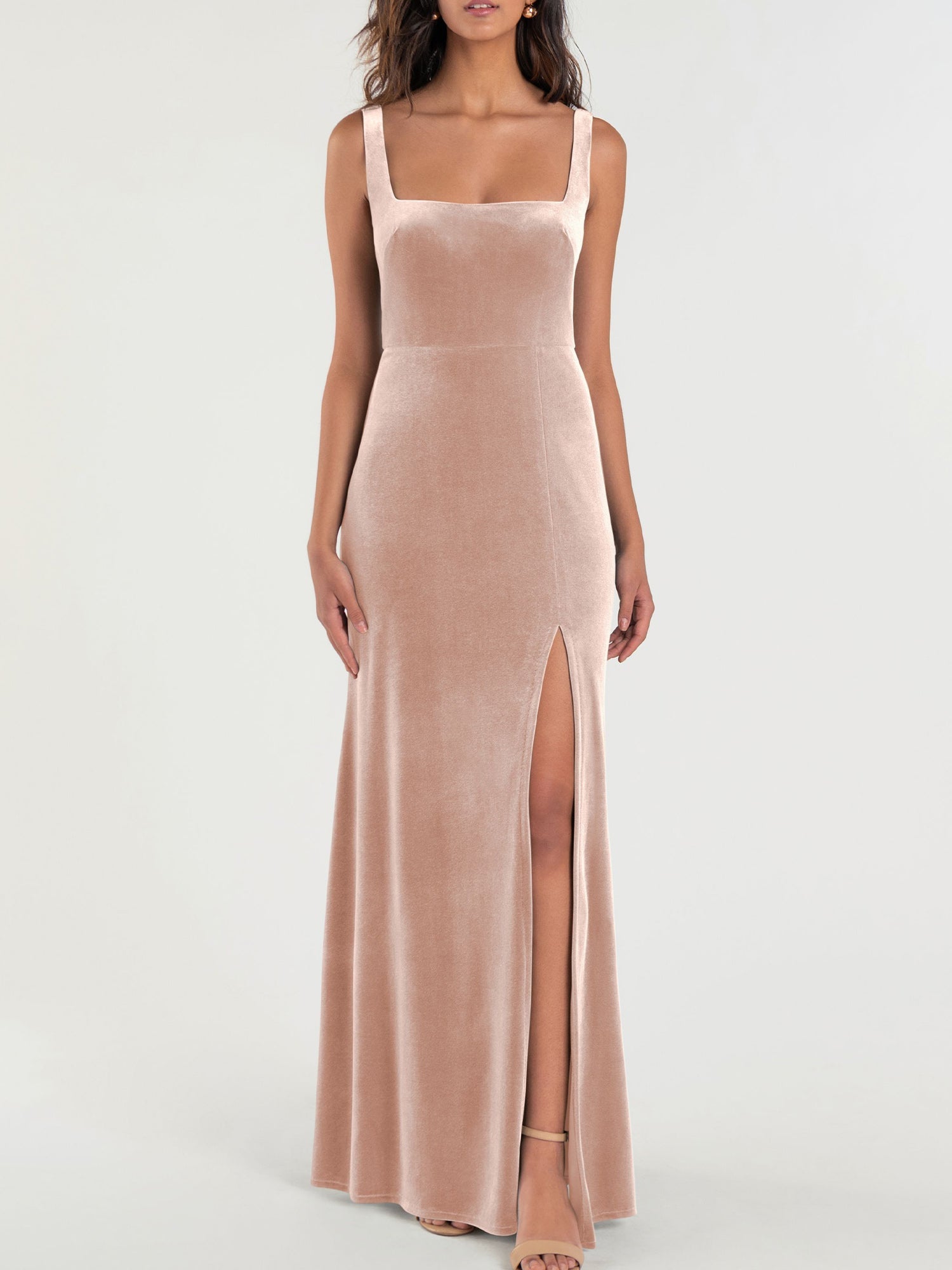 Chiffon V-Neck Half Sleeves Bridesmaid Dress| Plus Size | 60+ Colors Bridal Glee Chiffon V-Neck Half Sleeves Bridesmaid Dress| Plus Size | 60+ Colors Bridal Glee