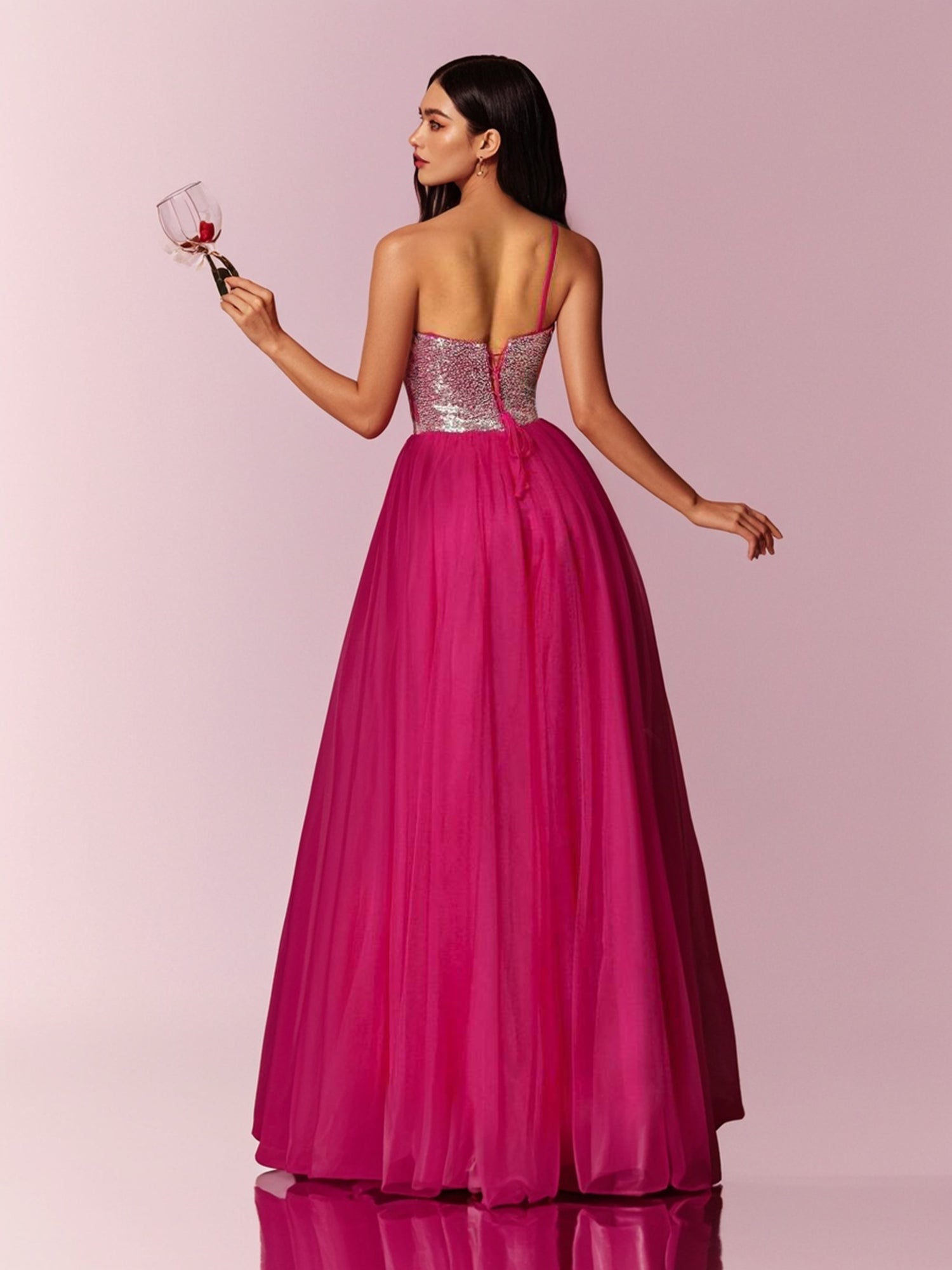 atmosphere pink dress Free Floating Pink Dress Image - Dress, Ethereal, Floating