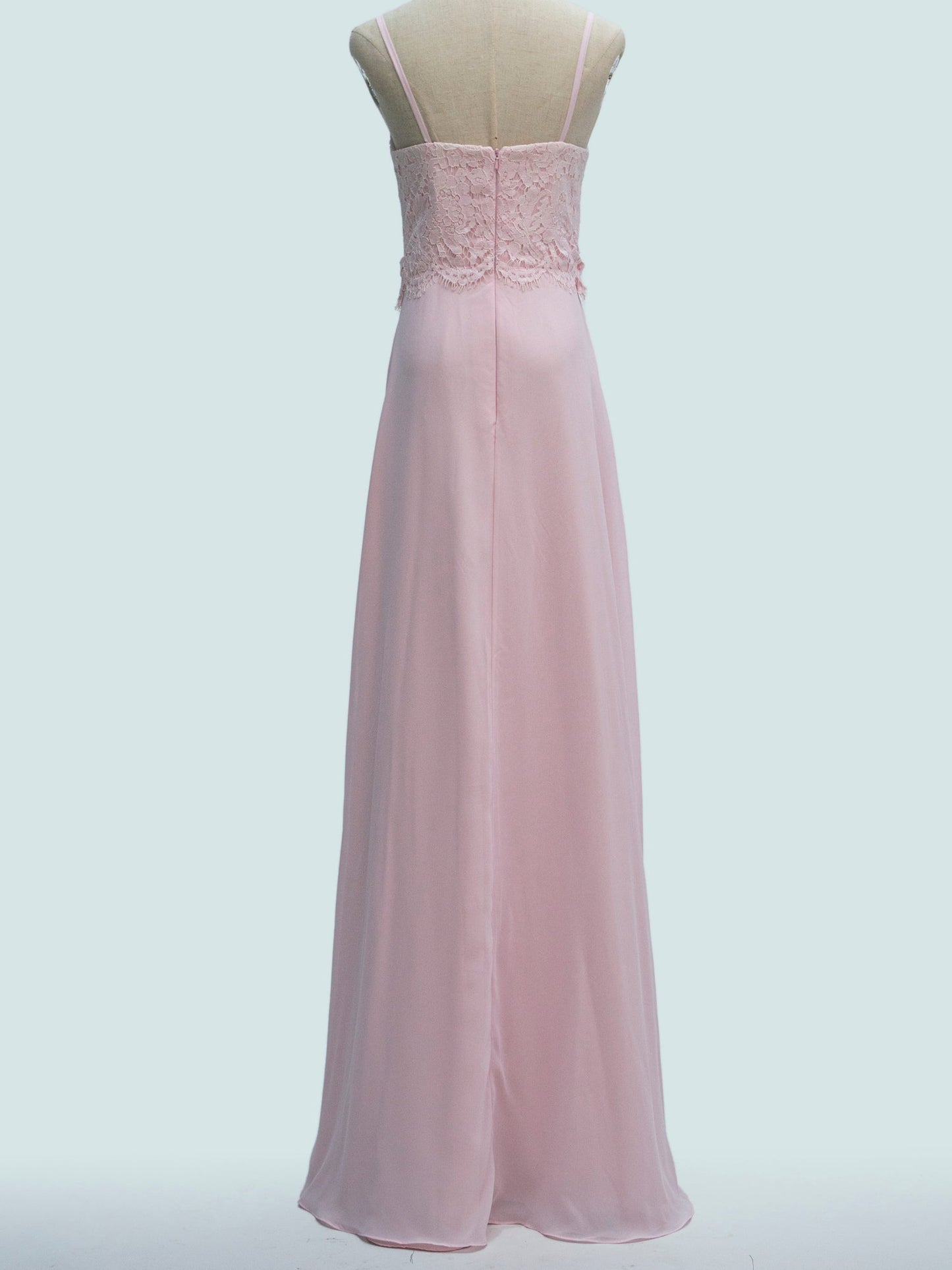 Lace V-Neck Sleeveless Bridesmaid Dress| Plus Size | 60+ Colors