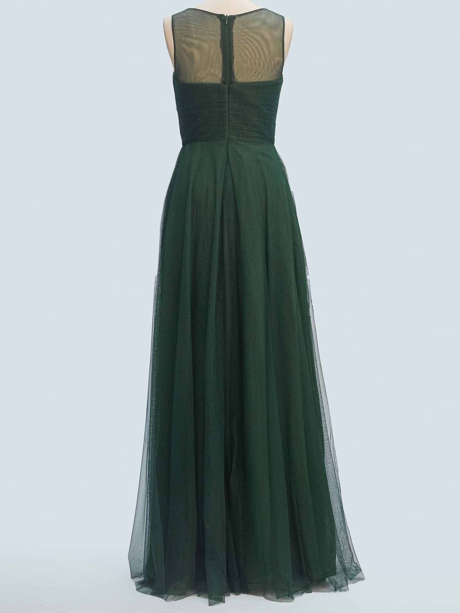 Lace V-Neck Sleeveless Bridesmaid Dress| Plus Size | 60+ Colors