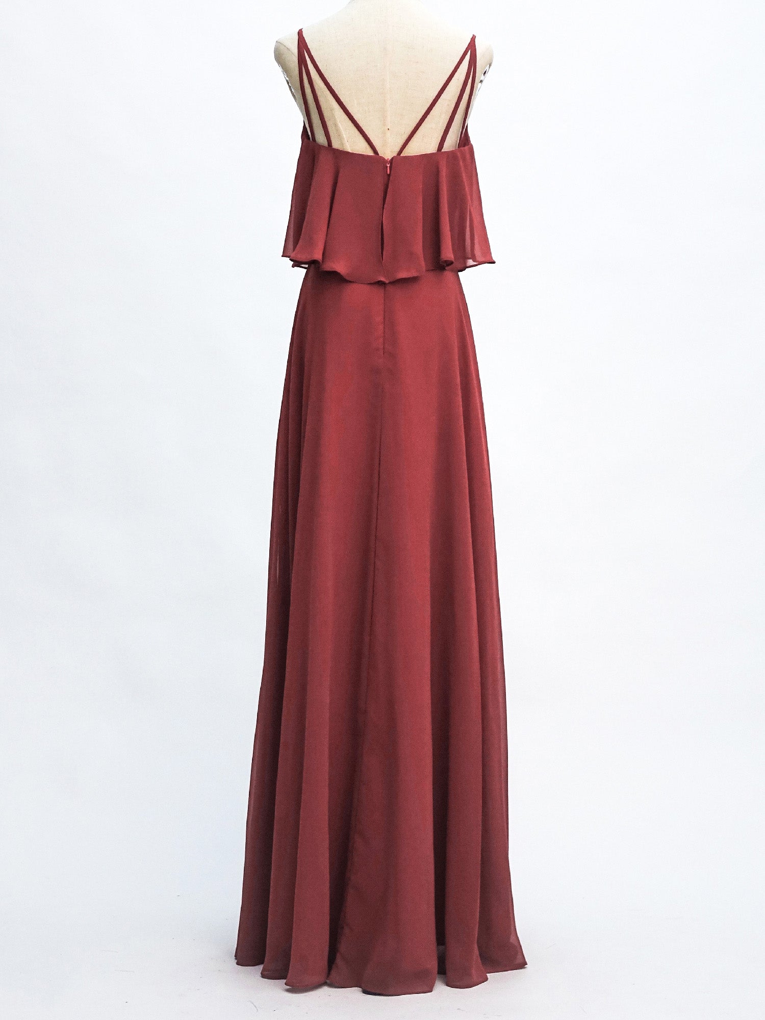 Lace Boat Neck Long Sleeves Bridesmaid Dress| Plus Size
