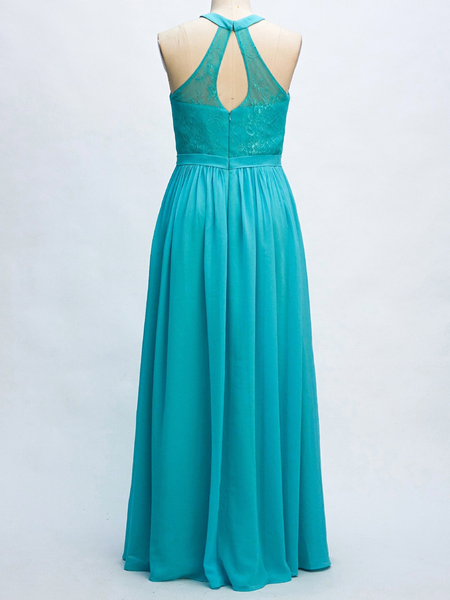 Chiffon V-Neck Sleeveless Bridesmaid Dress| Plus Size | 60+ Colors