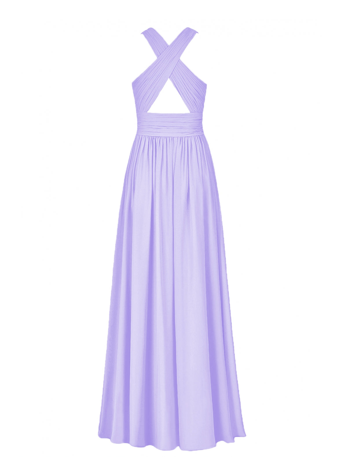 Chiffon V-Neck Sleeveless Bridesmaid Dress| Plus Size | 60+ Colors