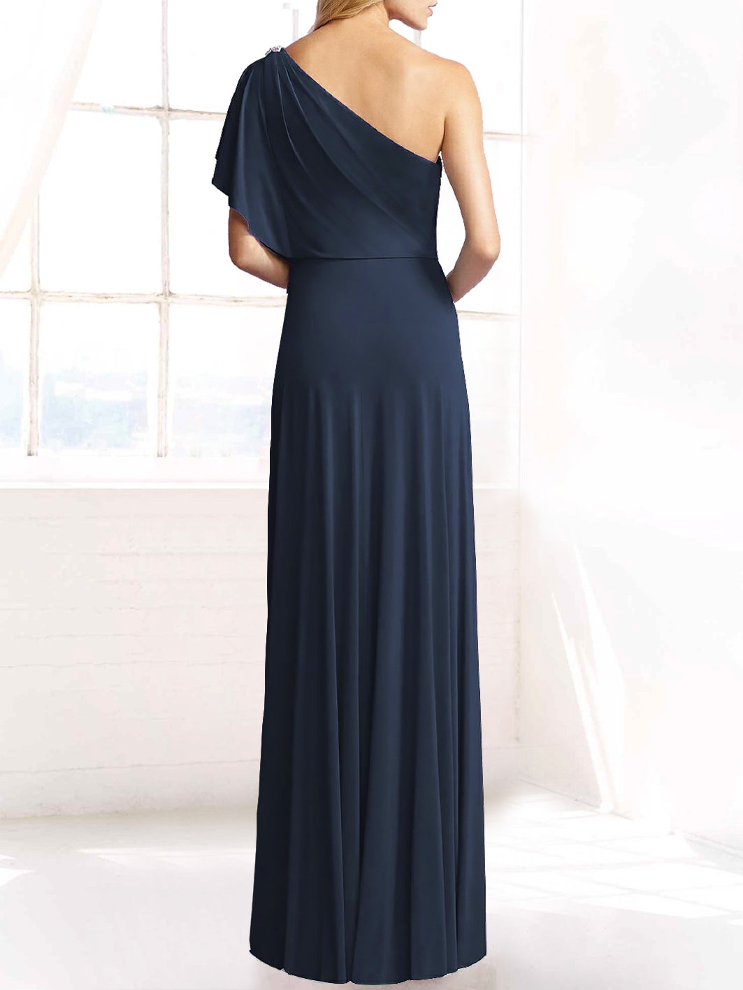 Chiffon V-Neck Sleeveless Bridesmaid Dress| Plus Size | 60+ Colors