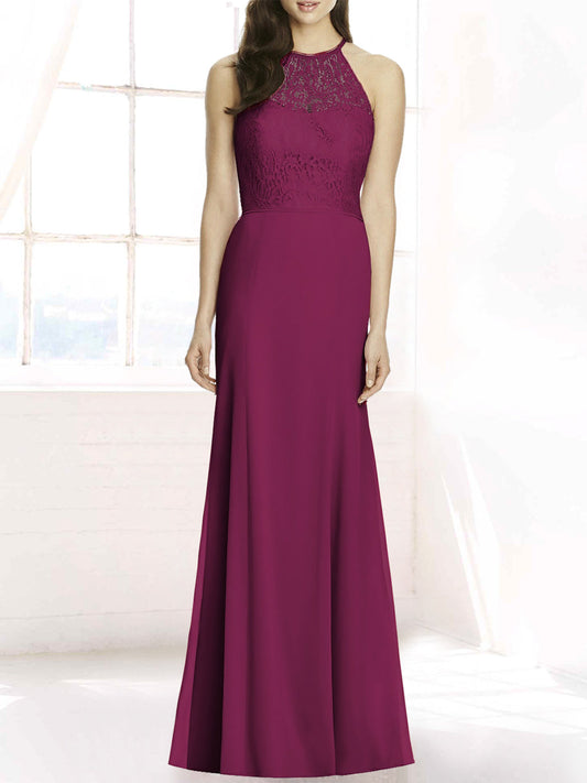 Chiffon V-Neck Sleeveless Bridesmaid Dress| Plus Size | 60+ Colors