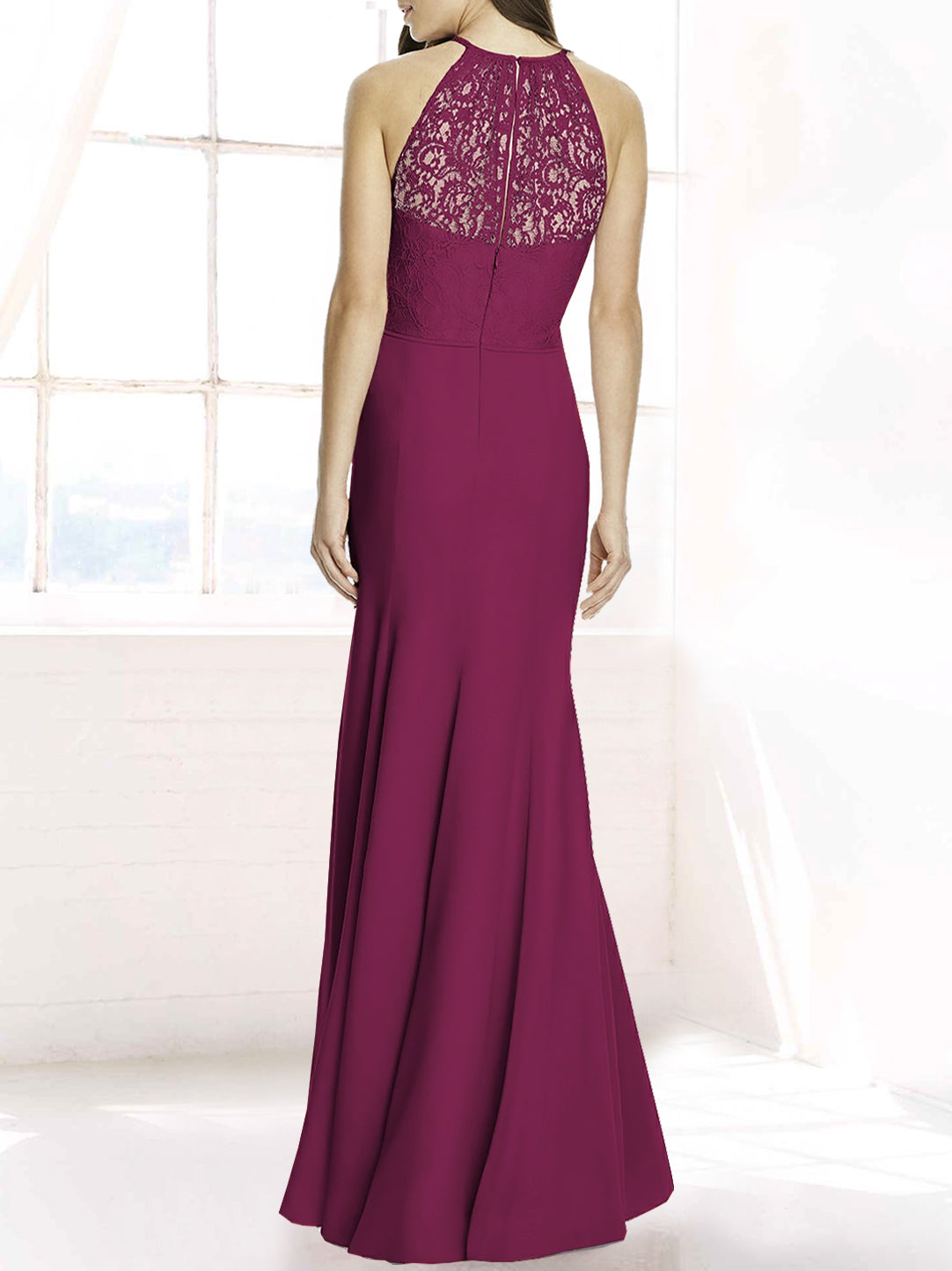 Chiffon V-Neck Sleeveless Bridesmaid Dress| Plus Size | 60+ Colors