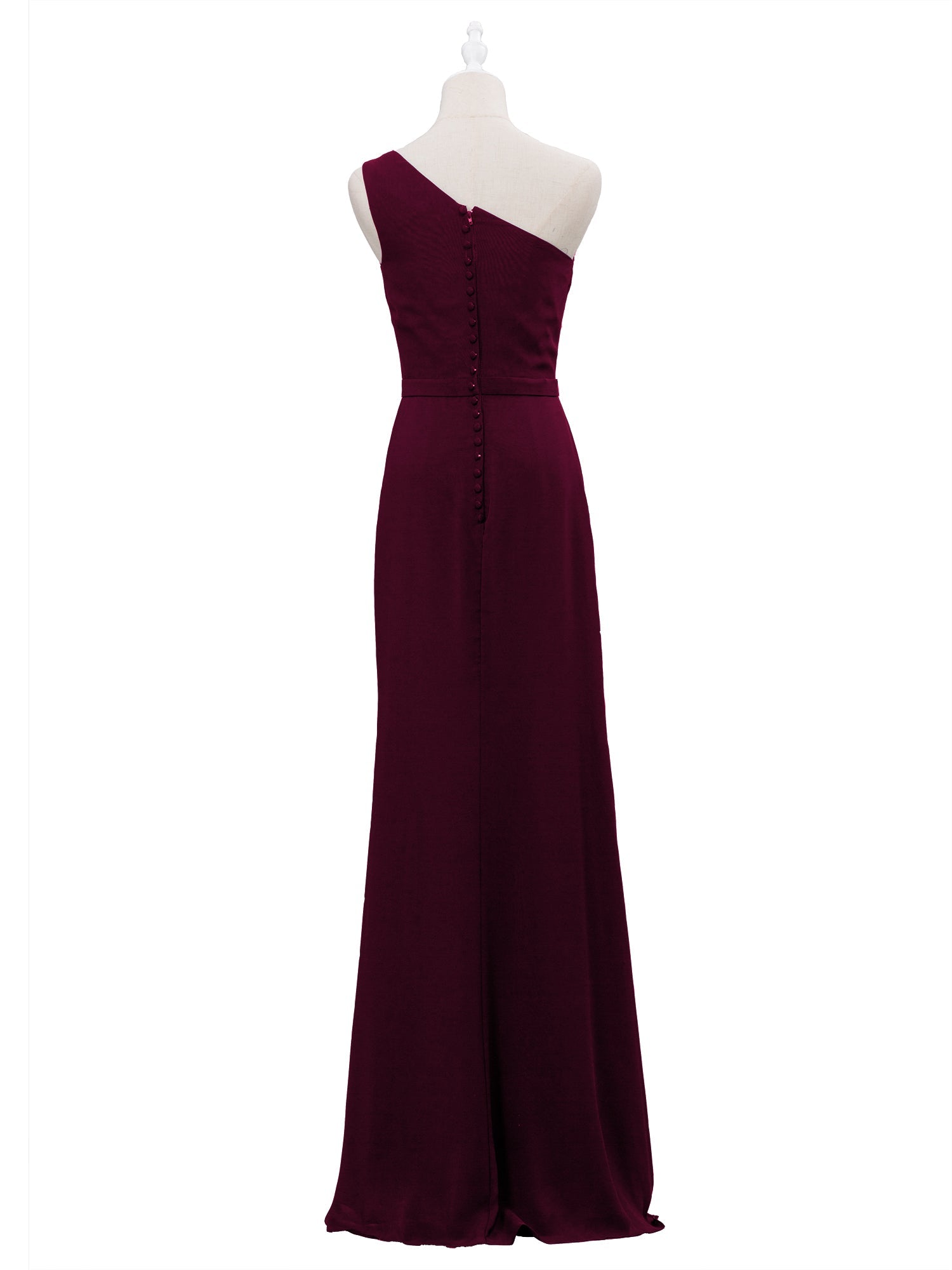 Chiffon One Shoulder Short Sleeves Bridesmaid Dress| Plus Size | 60+ Colors Bridal Glee Chiffon One Shoulder Short Sleeves Bridesmaid Dress| Plus Size | 60+ Colors Bridal Glee